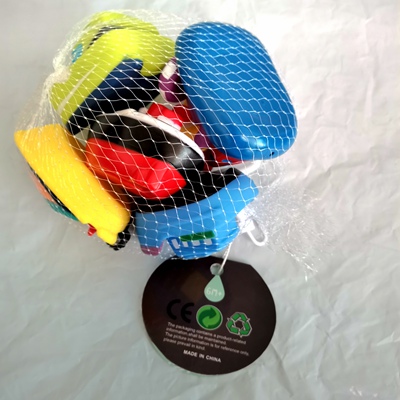 DQTYE 6Pcs Bath Toy Floating Boats, Baby Soft Squirt Bathing Toys Bathtub Cartoon PU Rubber Ship Water Game Learning Educational Toy For Kids Toddlers